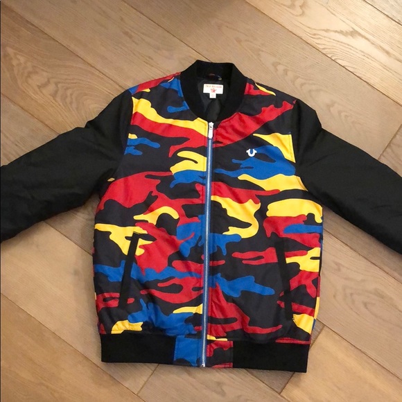 true religion jacket camo